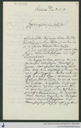 Brief vom 08.03.1898.