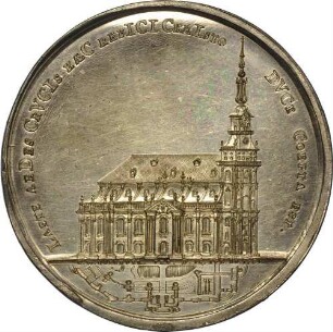 Prinz Xaver und Kurfürst Friedrich August III. - Grundsteinlegung der Kreuzkirche in Dresden