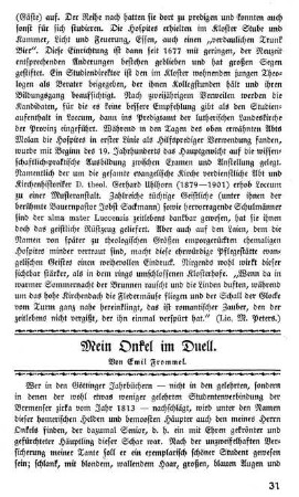 Mein Onkel im Duell