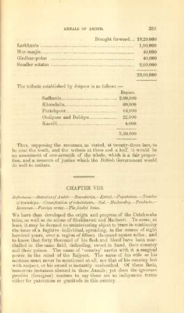 Chapter VIII. Reflections. - Statistics of Ambér ...