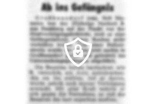 Ab ins Gefängnis