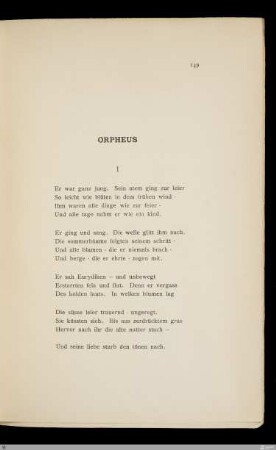 Orpheus / [Ernst Bertram]