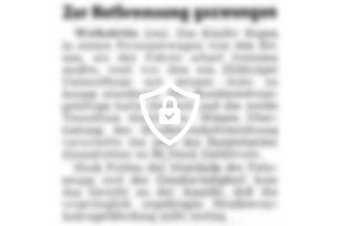Zur Notbremsung gezwungen