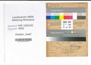 Entnazifizierung Josef Drissen, geb. 03.01.1902 (Lehrer)