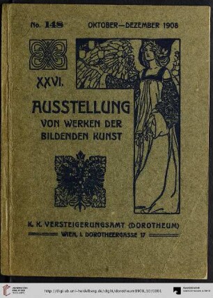 Nr. 148: Kunstauktion / Dorotheum: Oktober - Dezember 1908