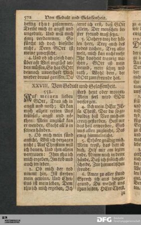 XXVIII. Von Gedult und Gelassenheit.