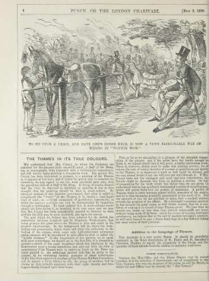 To sit upon a chair, and have one's horse held, is a vewy fashionable way of widing in "Wotton Wow"