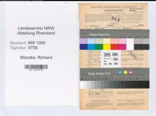 Entnazifizierung Richard Wanzke, geb. 29.12.1893 (Beamter)