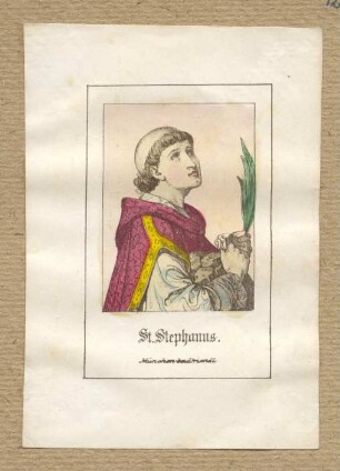 "St. Stephanus" (kleines Andachtsbild)