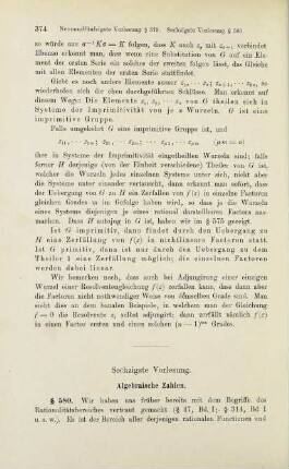 374, Sechzigste Vorlesung