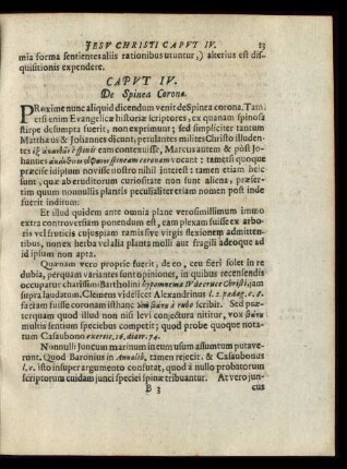 Caput IV. De Spinea Corona.