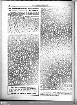 Das außerordentliche Kündigungsrecht der Teucherner Genossen