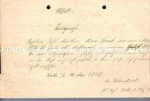 Arbeitszeugnisse (Abschriften) - Familienkonvolut