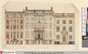 [Fassade eines Amsterdamer Grachtenhaus, Herengracht 444-448; Grachtenpand]