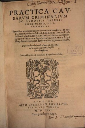 Practica nova causarum criminalium