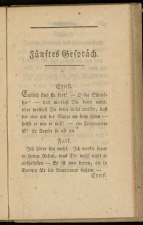 Fünftes Gespräch
