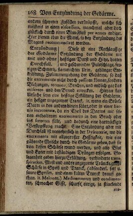 Entzündung der Gedärme mit und ohne Duchfall.