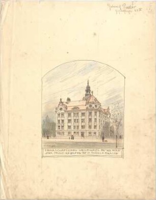 Pfann, Paul; München, Prinzregentenstr. 14; Haus Hartl - Perspektive