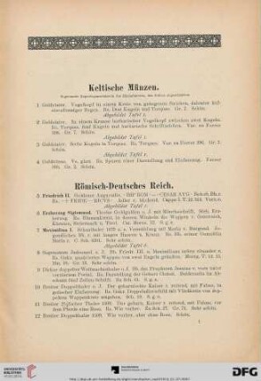 Keltische Münzen (Nr. 1-4)