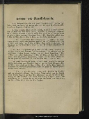 Sonnen- und Mondfinsternisse