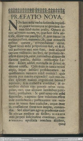 Praefatio Nova