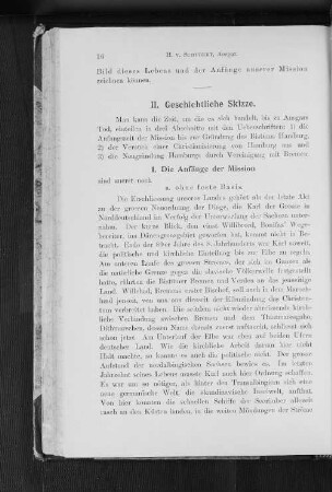 II. Geschichtliche Skizze.
