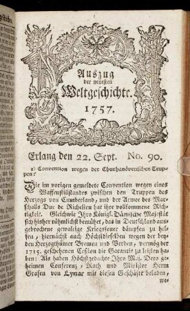 No. 90. Erlang den 22. Sept. 1757.