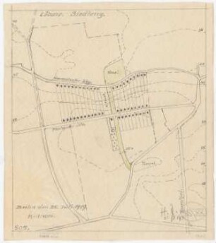 Teilbebauungsplan für Lübars, Berlin-Reinickendorf: Lageplan 1:4000