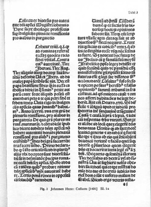 Tafel 3 Fig. 3 Johannes Hane: Collecta (1491) Bl. 1a