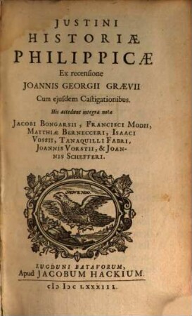 Historiae ex Pompeio Trogo Philipp.