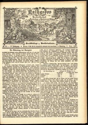 Ausgabe vom Sonntag, den 21. September 1902.
