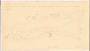 Anlagen am Schloss im Park an der Ilm, Weimar: Umgestaltung des Geländes und der Parkstraße zwischen Kegelbrücke und Sternbrücke: Lageplan 1:200