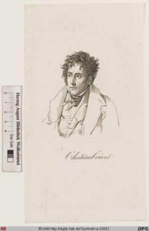 Bildnis François-René vicomte de Chateaubriand