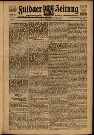 Ausgabe vom Mittwoch, den 10. Juli 1907.