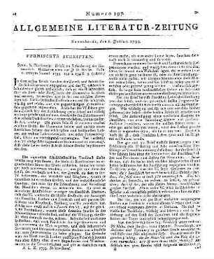 Herder, Johann Gottfried: Briefe zu Beförderung der Humanität / hrsg. von J[ohann] G[ottfried] Herder. - Riga : Hartknoch Slg. 1.-2. - 1793