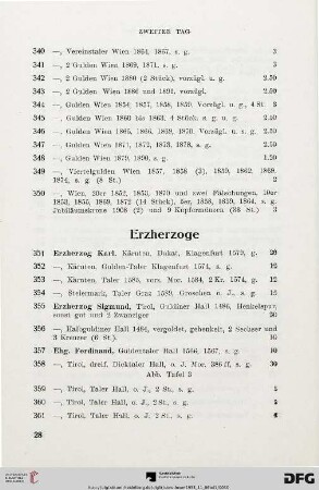 Erzherzoge (Nr. 351-386)