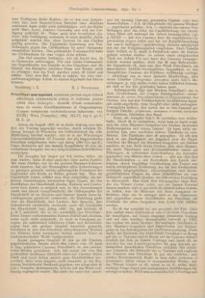7-16 [Rezension] Priscilliani quae supersunt, maximam partem nuper detexit adiectisque commentariis criticis et indicibus primus edidit Geo. Schepss