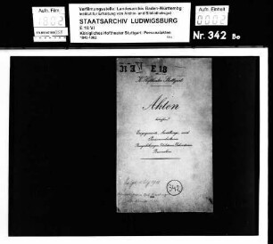Klein, Marie geb. Heuberger (*29.04.1871 in Stuttgart); Chorsängerin; ausgesch.: 1911