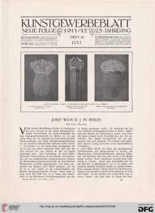 Josef Wilm D. J. in Berlin