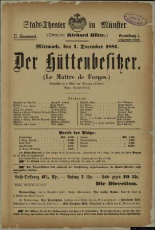 Der Hüttenbesitzer (Le Matre de Forges)