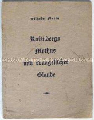 Kommunistische Tarnschrift zur Auseinandersetzung mit dem Nationalsozialismus und der evangelischen Kirche