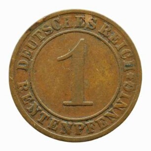 1 Rentenpfennig Deutschland 1924