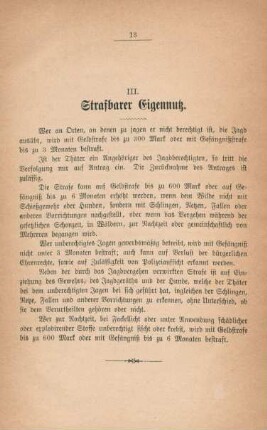 III. Strafbarer Eigennutz