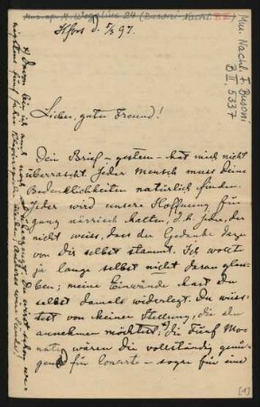 Brief an Ferruccio Busoni : 05.03.1897