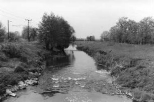 Elsterheide-Tätzschwitz. Die Schwarze Elster an der ehem. Dorfmühle