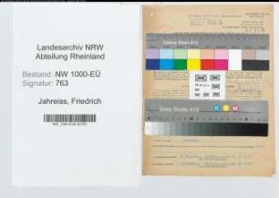 Entnazifizierung Friedrich Jahreiss, geb. 18.08.1884 (Dreher)