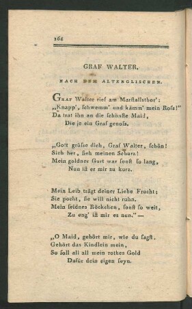 Graf Walter. Nach Dem Altenglischen