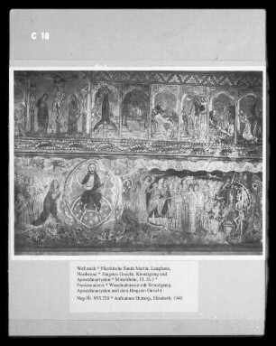 Jüngstes Gericht, Kreuzigung und Apostelmartyrien