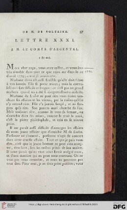 (Lettre XXXI - XL)