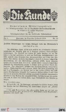 6: Zerstörte Bestattungen der frühen Eisenzeit links der Mittelweser